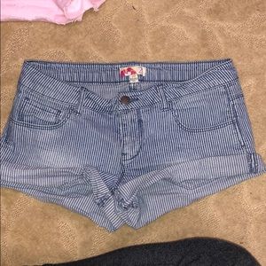 Forever 21 | striped Jean shorts - size 27
